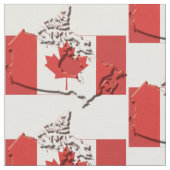 Tissu Drapeau Patriotique CANADA (Fermer)