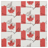 Tissu Drapeau Patriotique CANADA (Échantillon)