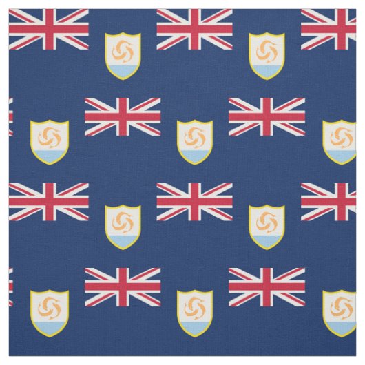 Tissu Drapeau patriotique d'Anguilla (Échantillon)