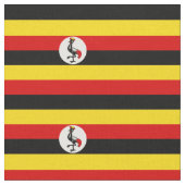Tissu Drapeau patriotique de l'Ouganda (Fermer)