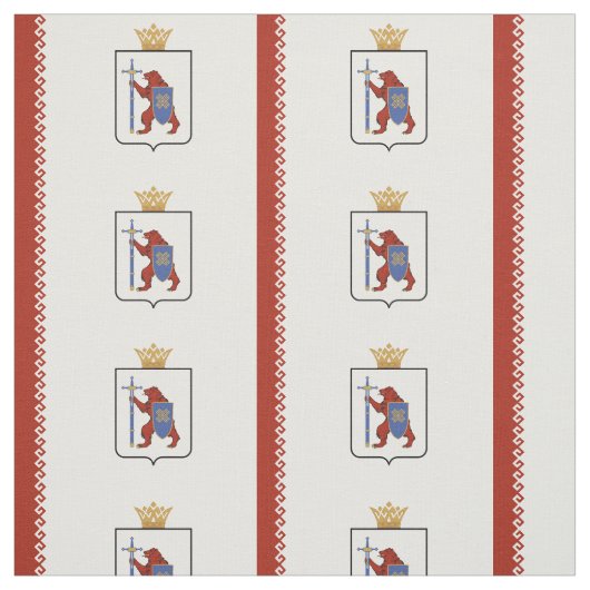 Tissu Drapeau patriotique de Mari El (Échantillon)