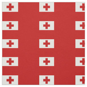 Tissu Drapeau patriotique des Tonga