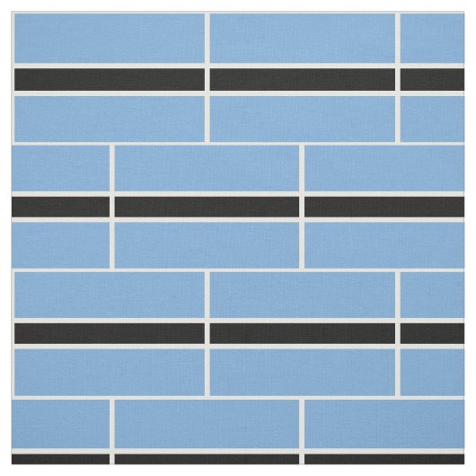Tissu Drapeau patriotique du Botswana (Échantillon)
