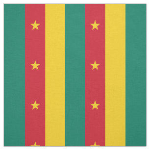 Tissu Drapeau patriotique du Cameroun