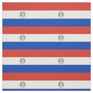Tissu Drapeau patriotique du Paraguay