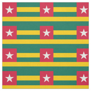 Tissu Drapeau patriotique du Togo