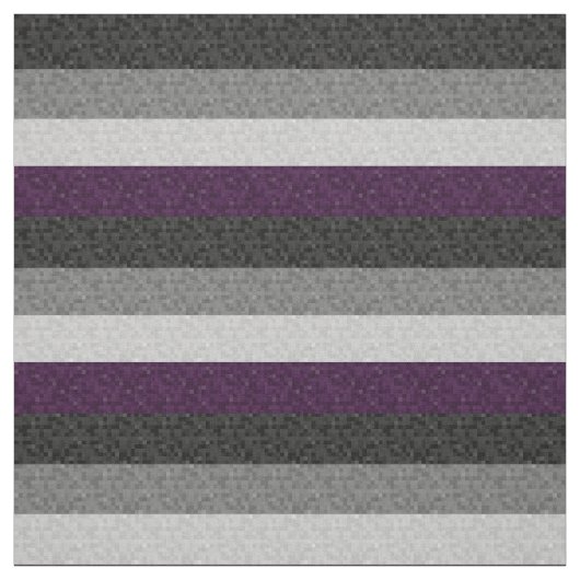 Tissu Drapeau Pixel de la fierté Asexuelle répétée (Échantillon)