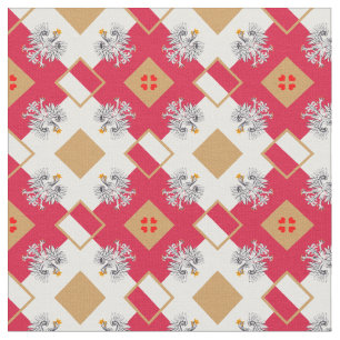 Tissu Drapeau polonais et aigle polonais, mode tissus br