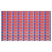 Tissu Drapeau porto-ricain classique (Fat Quarter)