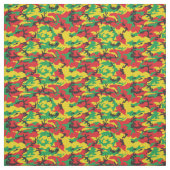 Tissu Drapeau Rasta jamaïcain Camouflage couleur Imprime (Échantillon)