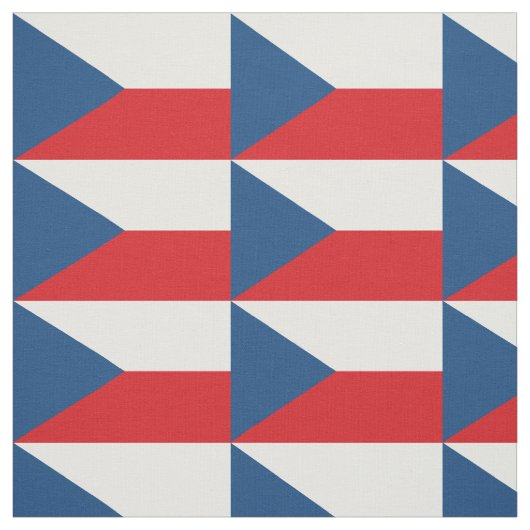 Tissu Drapeau République tchèque (Échantillon)