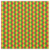 Tissu Drapeau rouge jaune vert jamaïcain Rasta modelé (Échantillon)