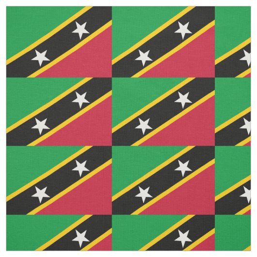 Tissu Drapeau Saint-Kitts-et-Nevis (Échantillon)