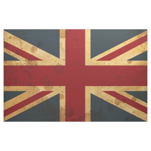 Tissu Drapeau souillé d'Union Jack R-U (Yard)