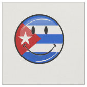 Tissu Drapeau souriant cubain (Fermer)