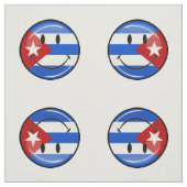 Tissu Drapeau souriant cubain (Échantillon)