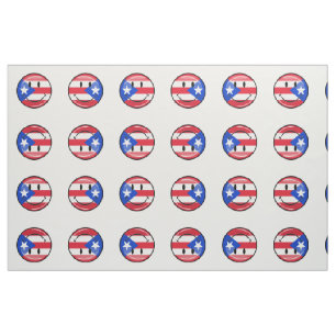Tissu Drapeau souriant de Porto Rico