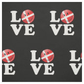Tissu Drapeau souriant du Danemark (Échantillon)