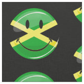 Tissu Drapeau souriant jamaïcain (Fermer)