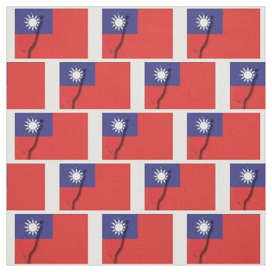 Tissu Drapeau TAIWAN Carte ROC Plan (Échantillon)