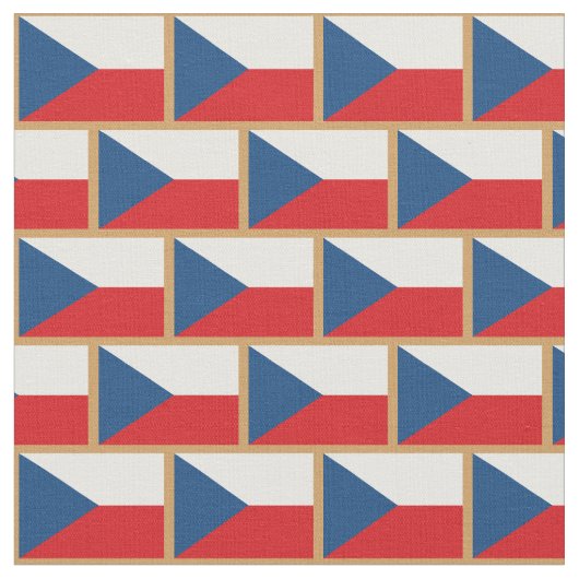 Tissu Drapeau Tchèque et mode République Tchèque Fabric/ (Fermer)