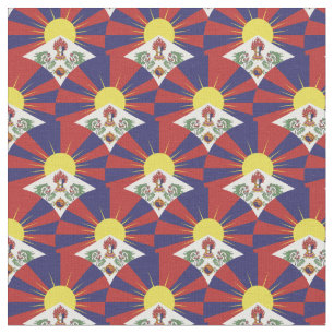 Tissu Drapeau tibétain et tissus tendance Tibet/mode Dh