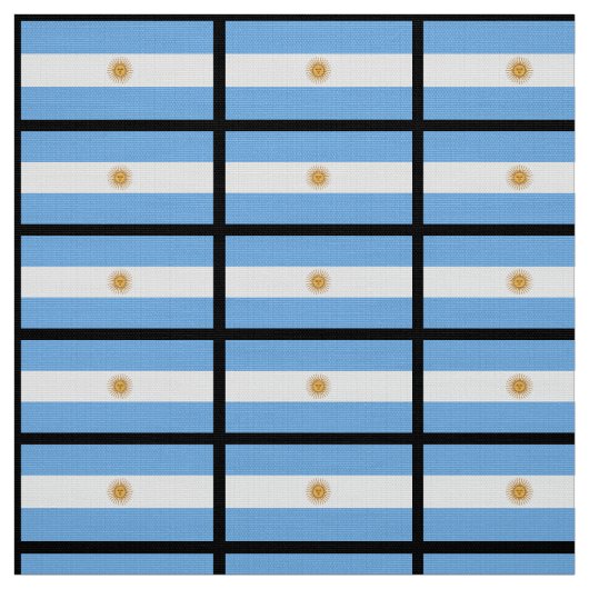 Tissu Drapeau traditionnel de l'Argentine (Échantillon)
