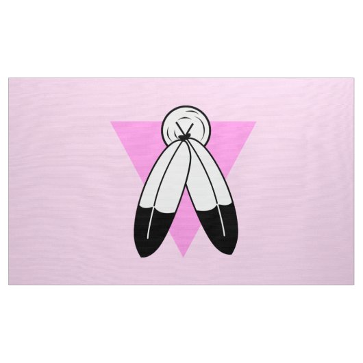 Tissu Drapeau Triangle Rose Two-Spirit (Yard)