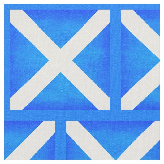 Tissu Drapeau vintage écossais - Le Saltire (Fermer)
