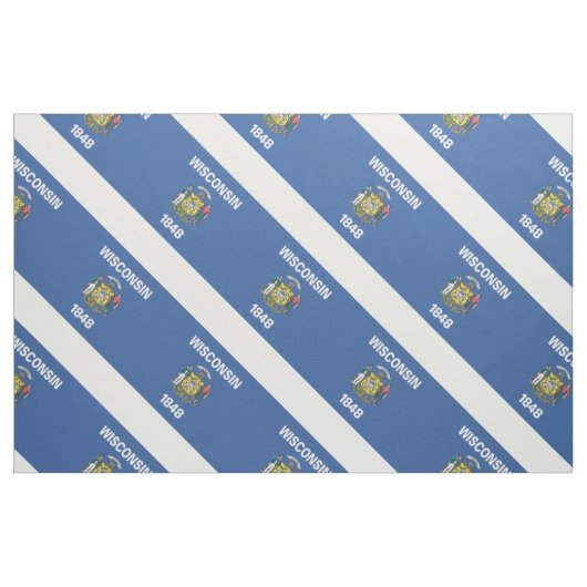 Tissu Drapeau WISCONSIN (Yard)
