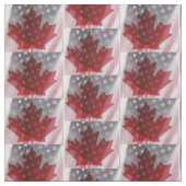 Tissu Drapeaux américains et canadiens (Échantillon)