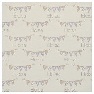 Tissu Drapeaux de Bunting dessin de nom personnalisé tis