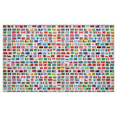 Tissu Drapeaux mondiaux (Fat Quarter)