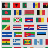 Tissu Drapeaux mondiaux (Fermer)