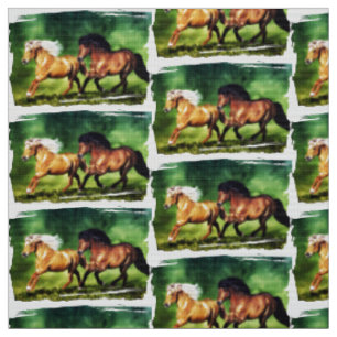 Tissu Dream Team-Chevaux Islandais