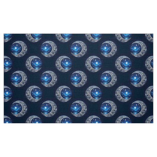 Tissu Dreamy Crescent Moon (Fat Quarter)