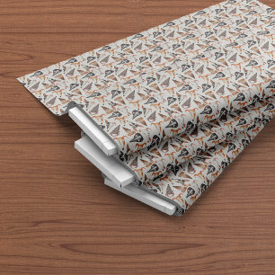 Tissu Drôle Cartoon Dog face à un Motif sans couture