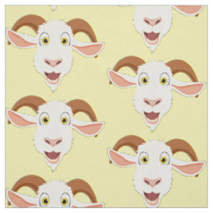 Tissu Drôle Chèvre mignon Cartographie Motif animal de f