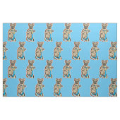 Tissu Drôle chien français (Fat Quarter)