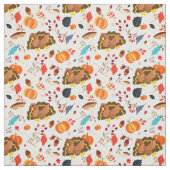 Tissu Drôle de grâces dabbing dindes (Échantillon)
