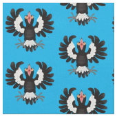 Tissu Drôle dessin animé de Magpie australienne (Fermer)