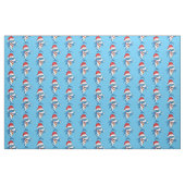 Tissu Drôle dessin animé de requin de Noël (Fat Quarter)