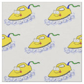 Tissu Drôle dessin animé linge de fer (Fermer)