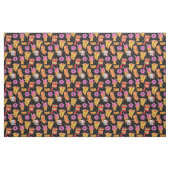 Tissu drôle halloween monstres de restauration rapide (Fat Quarter)