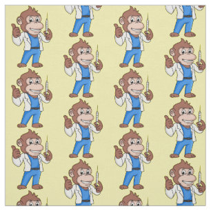 Tissu Drôle orangoutan dessinateur docteur
