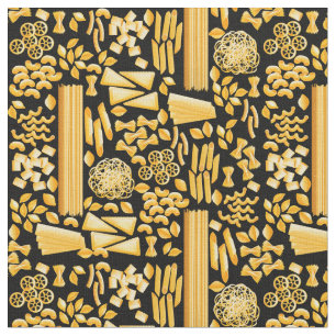Tissu drôle pâtes imprimer nouilles motif