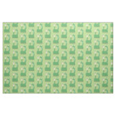 Tissu Drôle serpent vert avec caricature maraca (Fat Quarter)