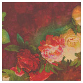 Tissu du baroque de roses (Fermer)