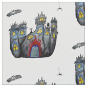 Tissu du château d'Halloween effrayant (fermé)