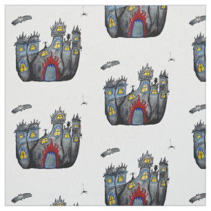Tissu du château d'Halloween effrayant